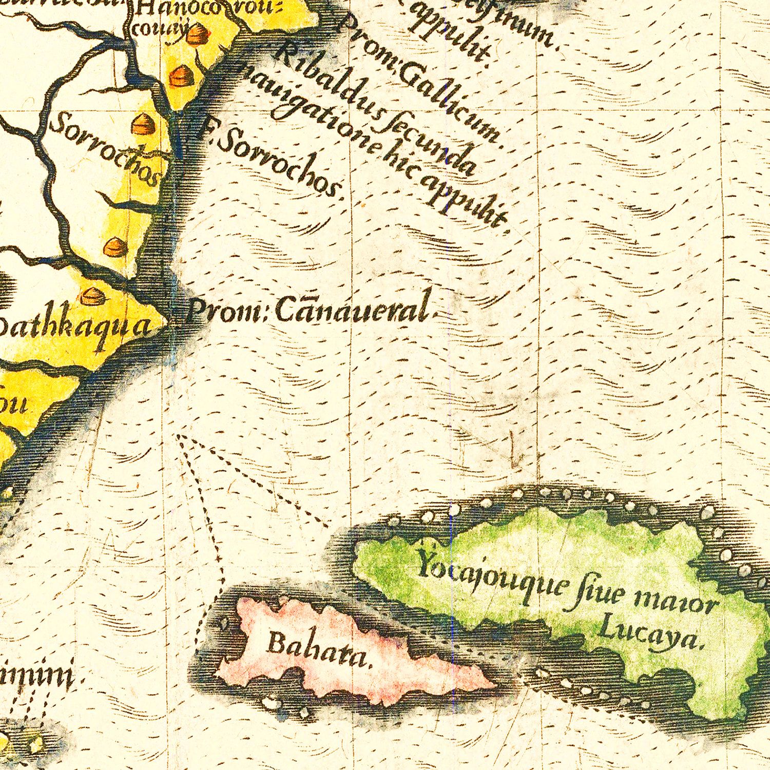 Vintage Map of Florida 1591
